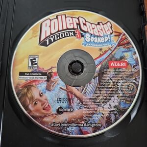 Roller Coaster Tycoon 3 Soaked Expansion Pack PC CD-ROM Software